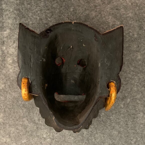 Monkey Hand Carved Wooden Mask Indonesia Balinese Sculpture Wall Hanging Art - Picture 6 of 6